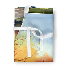 Load image into Gallery viewer, North Carolina Dogwoods in Watercolor Apron – Artist-Designed Kitchen, BBQ &amp; Craft Apron