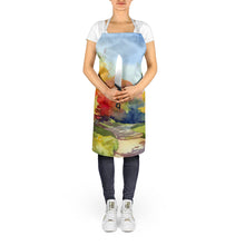 Load image into Gallery viewer, North Carolina Dogwoods in Watercolor Apron – Artist-Designed Kitchen, BBQ &amp; Craft Apron