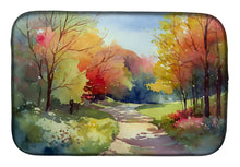 Load image into Gallery viewer, North Carolina Dogwoods in Watercolor Dish Drying Mat