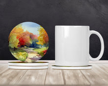 Load image into Gallery viewer, North Carolina Dogwoods in Watercolor Large Sandstone Coasters Pack of 4