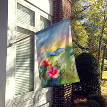 Load image into Gallery viewer, North Dakota Wild Prairie Roses in Watercolor House Flag