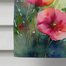 Load image into Gallery viewer, North Dakota Wild Prairie Roses in Watercolor House Flag