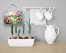 Load image into Gallery viewer, North Dakota Wild Prairie Roses in Watercolor Wall or Door Hanging Prints