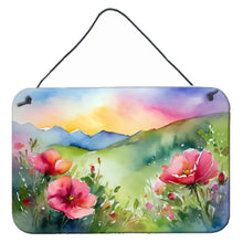 Load image into Gallery viewer, North Dakota Wild Prairie Roses in Watercolor Wall or Door Hanging Prints