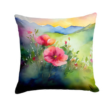 Load image into Gallery viewer, North Dakota Wild Prairie Roses in Watercolor Throw Pillow