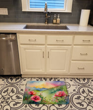 Load image into Gallery viewer, North Dakota Wild Prairie Roses in Watercolor Memory Foam Kitchen Mat