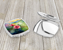 Load image into Gallery viewer, North Dakota Wild Prairie Roses in Watercolor Compact Mirror
