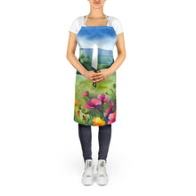 Load image into Gallery viewer, North Dakota Wild Prairie Roses in Watercolor Apron – Artist-Designed Kitchen, BBQ &amp; Craft Apron