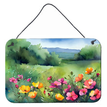 Load image into Gallery viewer, North Dakota Wild Prairie Roses in Watercolor Wall or Door Hanging Prints