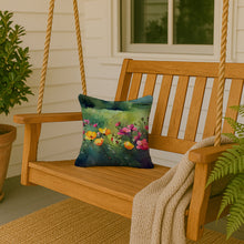 Load image into Gallery viewer, North Dakota Wild Prairie Roses in Watercolor Throw Pillow