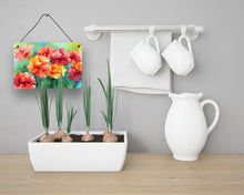 Load image into Gallery viewer, Ohio Scarlet Carnations in Watercolor Wall or Door Hanging Prints