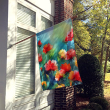 Load image into Gallery viewer, Ohio Scarlet Carnations in Watercolor House Flag