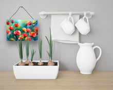 Load image into Gallery viewer, Ohio Scarlet Carnations in Watercolor Wall or Door Hanging Prints