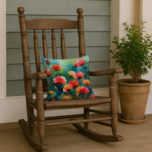 Load image into Gallery viewer, Ohio Scarlet Carnations in Watercolor Throw Pillow
