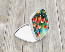 Load image into Gallery viewer, Ohio Scarlet Carnations in Watercolor Compact Mirror