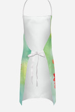 Load image into Gallery viewer, Ohio Scarlet Carnations in Watercolor Apron – Artist-Designed Kitchen, BBQ &amp; Craft Apron