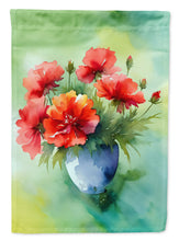 Load image into Gallery viewer, Ohio Scarlet Carnations in Watercolor House Flag