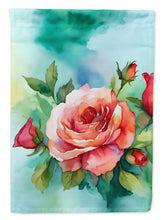 Load image into Gallery viewer, Oklahoma Roses in Watercolor House Flag