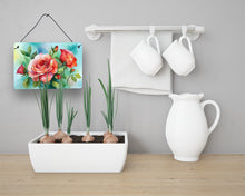 Load image into Gallery viewer, Oklahoma Roses in Watercolor Wall or Door Hanging Prints