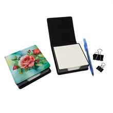 Load image into Gallery viewer, Oklahoma Roses in Watercolor PU Leather Note Paper Holder