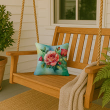 Load image into Gallery viewer, Oklahoma Roses in Watercolor Throw Pillow