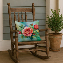 Load image into Gallery viewer, Oklahoma Roses in Watercolor Throw Pillow