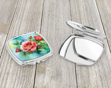 Load image into Gallery viewer, Oklahoma Roses in Watercolor Compact Mirror