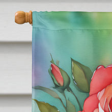 Load image into Gallery viewer, Oklahoma Roses in Watercolor House Flag