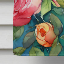 Load image into Gallery viewer, Oklahoma Roses in Watercolor House Flag