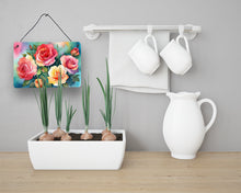 Load image into Gallery viewer, Oklahoma Roses in Watercolor Wall or Door Hanging Prints