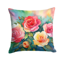 Load image into Gallery viewer, Oklahoma Roses in Watercolor Throw Pillow