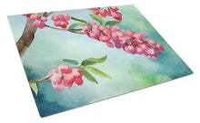 Load image into Gallery viewer, Pennsylvania Mountain Laurels in Watercolor Glass Cutting Boards – Durable, Decorative Kitchen Art Large