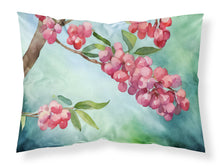 Load image into Gallery viewer, Pennsylvania Mountain Laurels in Watercolor Fabric Standard Pillowcase – Artistic Decorative Front, White Back