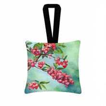 Load image into Gallery viewer, Pennsylvania Mountain Laurels in Watercolor Hanging Square Fabric Ornament 3.5 × 3.5