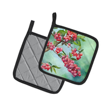 Load image into Gallery viewer, Pennsylvania Mountain Laurels in Watercolor Pair of Pot Holders