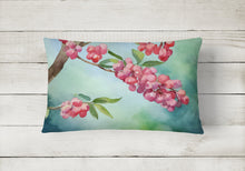 Load image into Gallery viewer, Pennsylvania Mountain Laurels in Watercolor Fabric Decorative Pillow