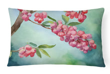 Load image into Gallery viewer, Pennsylvania Mountain Laurels in Watercolor Fabric Decorative Pillow