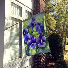 Load image into Gallery viewer, Rhode Island Violets in Watercolor House Flag