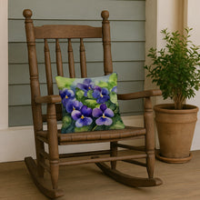 Load image into Gallery viewer, Rhode Island Violets in Watercolor Throw Pillow