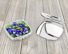 Load image into Gallery viewer, Rhode Island Violets in Watercolor Compact Mirror