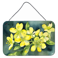 Load image into Gallery viewer, South Carolina Yellow Jessamine in Watercolor Wall or Door Hanging Prints