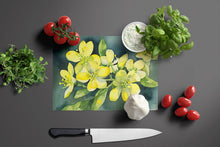 Load image into Gallery viewer, South Carolina Yellow Jessamine in Watercolor Glass Cutting Boards – Durable, Decorative Kitchen Art Large