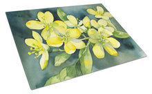 Load image into Gallery viewer, South Carolina Yellow Jessamine in Watercolor Glass Cutting Boards – Durable, Decorative Kitchen Art Large