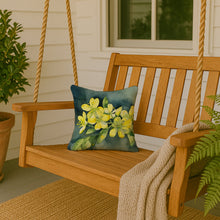Load image into Gallery viewer, South Carolina Yellow Jessamine in Watercolor Throw Pillow