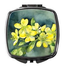 Load image into Gallery viewer, South Carolina Yellow Jessamine in Watercolor Compact Mirror