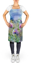 Load image into Gallery viewer, South Dakota Pasque Flowers in Watercolor Apron – Artist-Designed Kitchen, BBQ &amp; Craft Apron