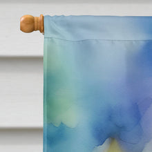 Load image into Gallery viewer, South Dakota Pasque Flowers in Watercolor House Flag