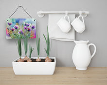 Load image into Gallery viewer, South Dakota Pasque Flowers in Watercolor Wall or Door Hanging Prints