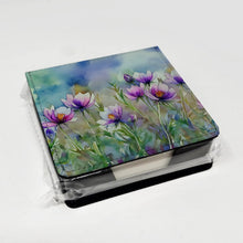 Load image into Gallery viewer, South Dakota Pasque Flowers in Watercolor PU Leather Note Paper Holder