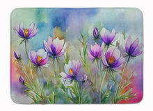Load image into Gallery viewer, South Dakota Pasque Flowers in Watercolor Memory Foam Kitchen Mat